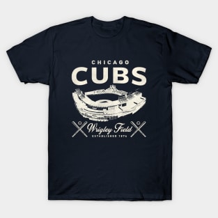 Chicago Cubs Wrigley Field by Buck Tee T-Shirt